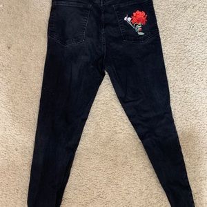 Rose Embroidery H&M Jeans